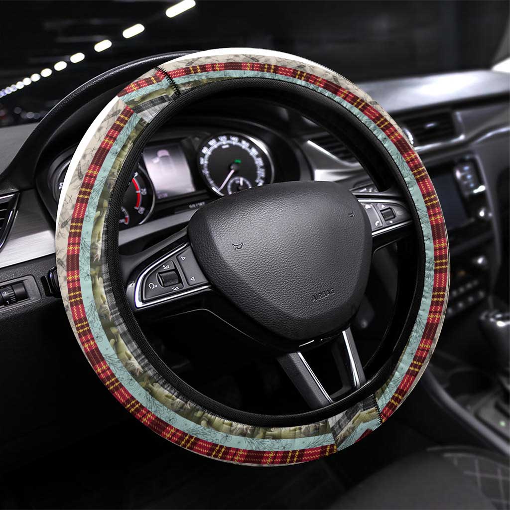 In The Deep Heart Of Minnesota Christmas Design Steering Wheel Cover Xmas Holiday Patterns - Wonder Print Shop