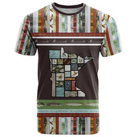 In The Deep Heart Of Minnesota Christmas Design T Shirt Xmas Holiday Patterns - Wonder Print Shop