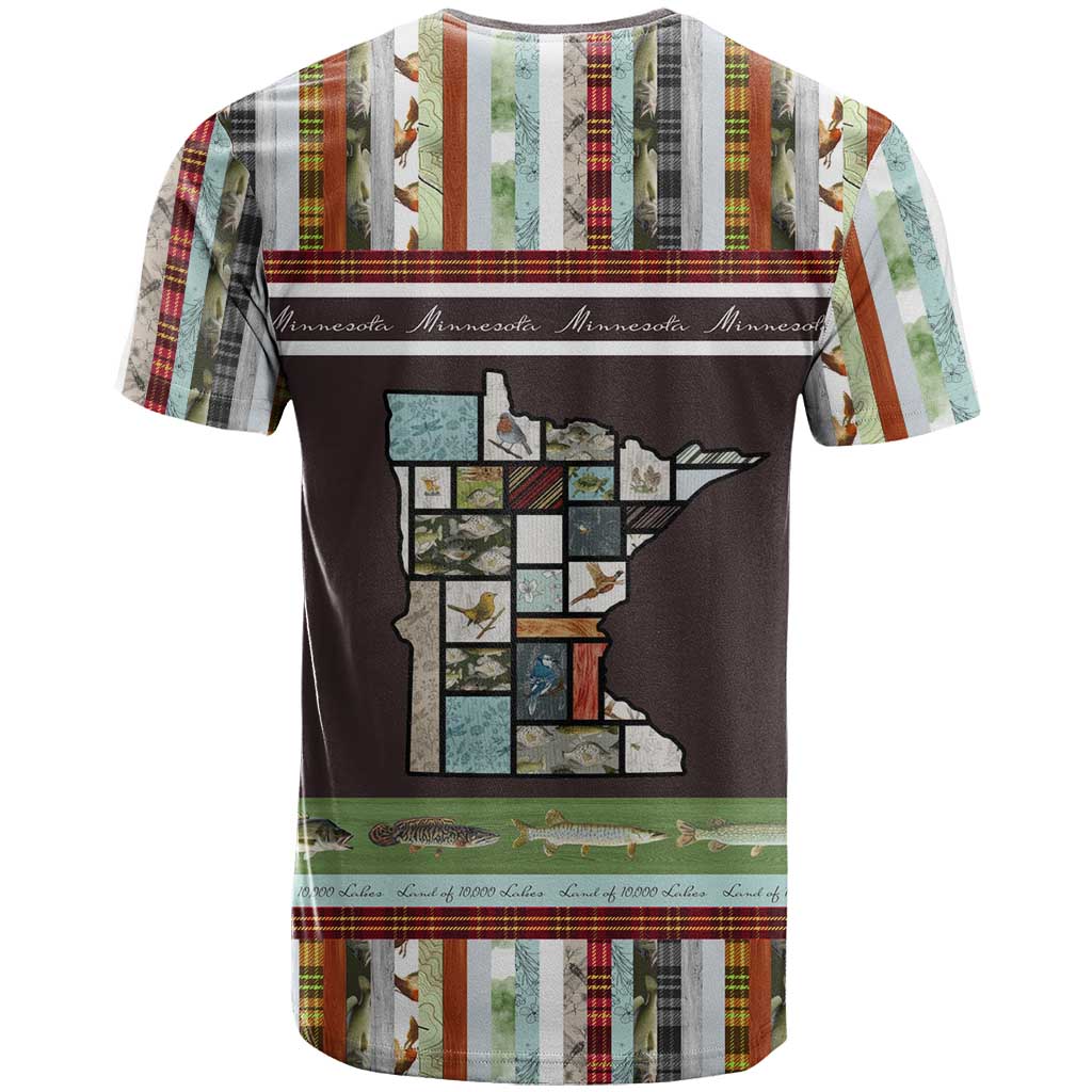 In The Deep Heart Of Minnesota Christmas Design T Shirt Xmas Holiday Patterns - Wonder Print Shop