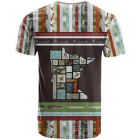 In The Deep Heart Of Minnesota Christmas Design T Shirt Xmas Holiday Patterns - Wonder Print Shop