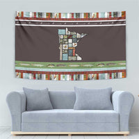 In The Deep Heart Of Minnesota Christmas Design Tapestry Xmas Holiday Patterns - Wonder Print Shop