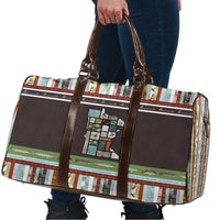 In The Deep Heart Of Minnesota Christmas Design Travel Bag Xmas Holiday Patterns - Wonder Print Shop