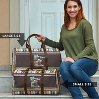 In The Deep Heart Of Minnesota Christmas Design Travel Bag Xmas Holiday Patterns - Wonder Print Shop