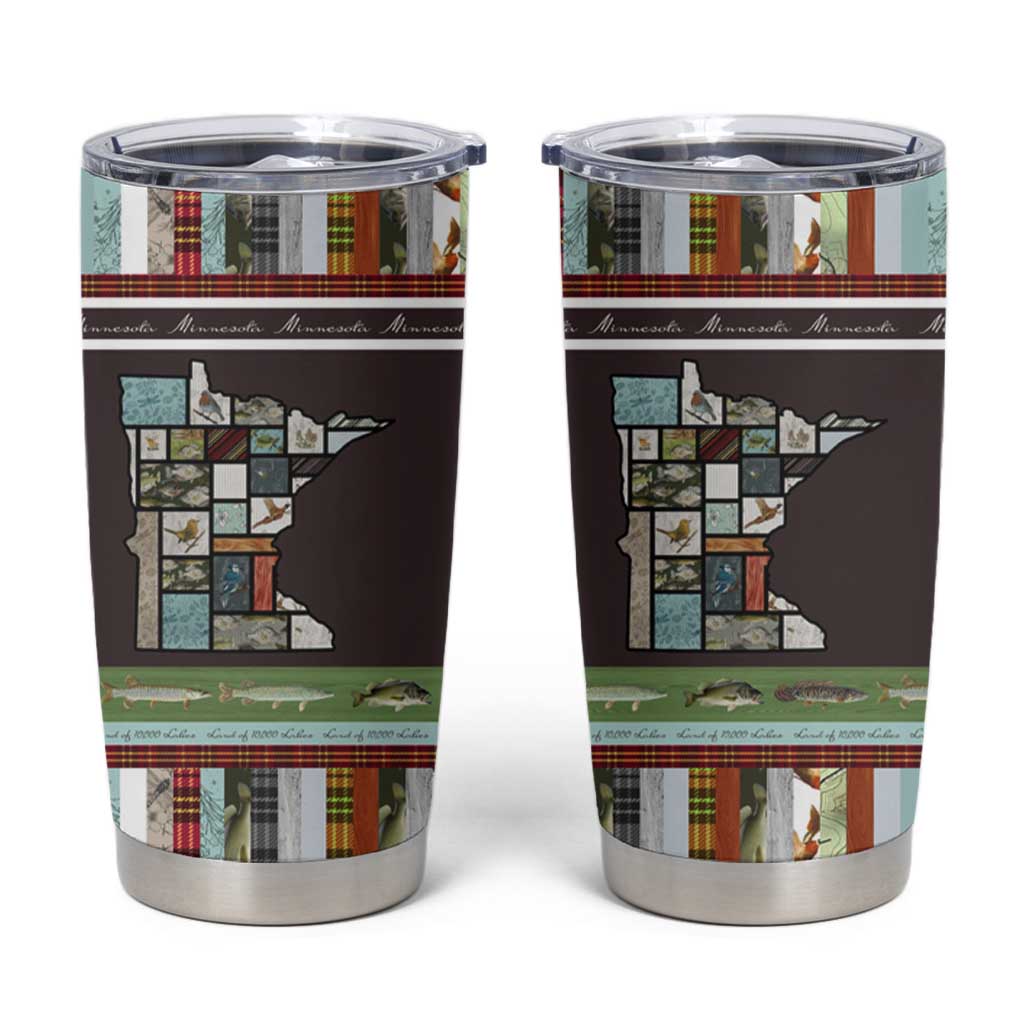 In The Deep Heart Of Minnesota Christmas Design Tumbler Cup Xmas Holiday Patterns - Wonder Print Shop