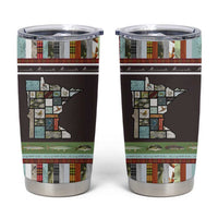 In The Deep Heart Of Minnesota Christmas Design Tumbler Cup Xmas Holiday Patterns - Wonder Print Shop