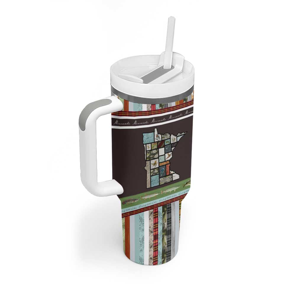 In The Deep Heart Of Minnesota Christmas Design Tumbler With Handle Xmas Holiday Patterns - Wonder Print Shop