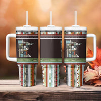 In The Deep Heart Of Minnesota Christmas Design Tumbler With Handle Xmas Holiday Patterns - Wonder Print Shop