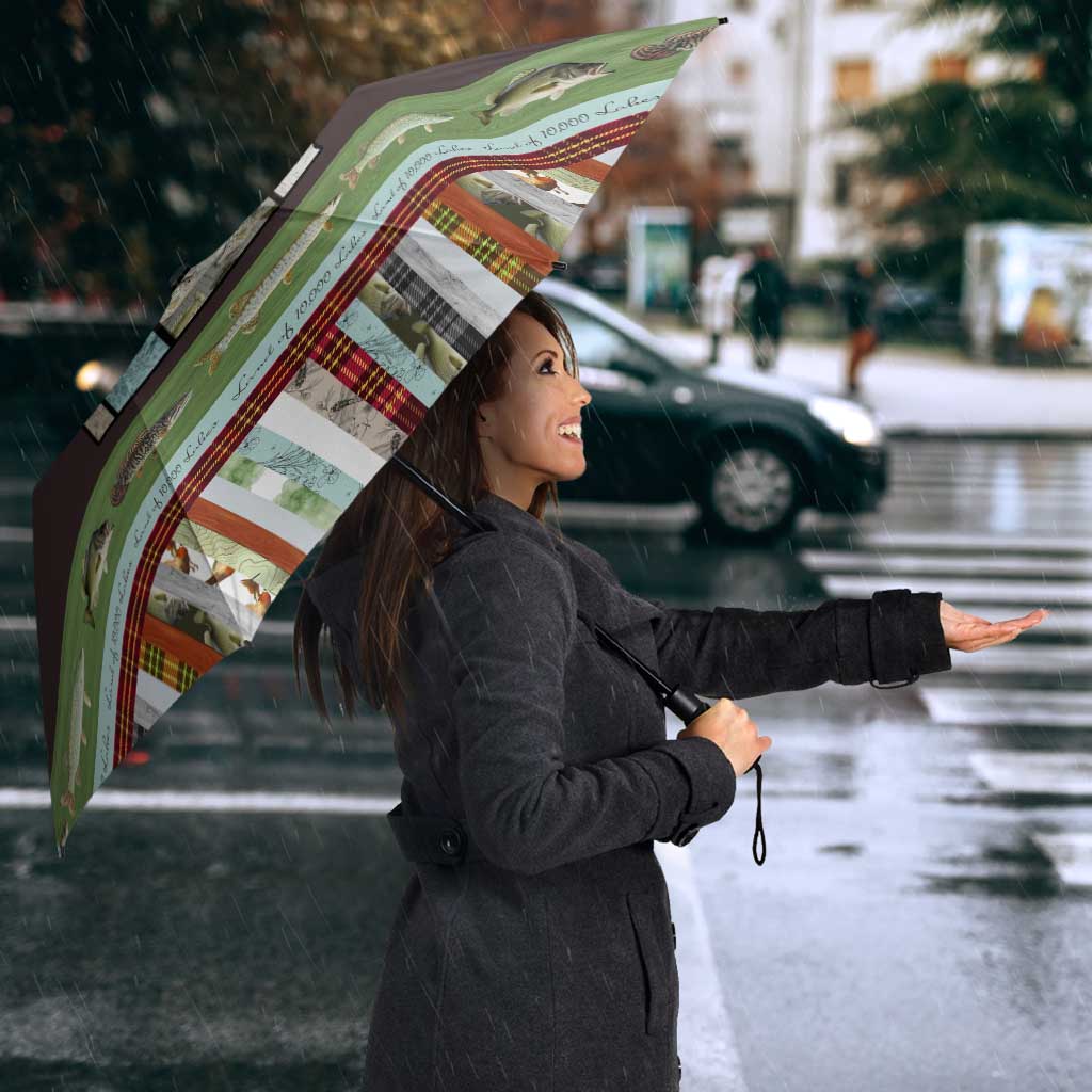 In The Deep Heart Of Minnesota Christmas Design Umbrella Xmas Holiday Patterns - Wonder Print Shop