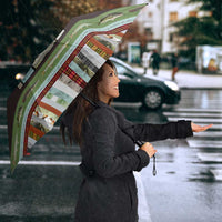 In The Deep Heart Of Minnesota Christmas Design Umbrella Xmas Holiday Patterns - Wonder Print Shop