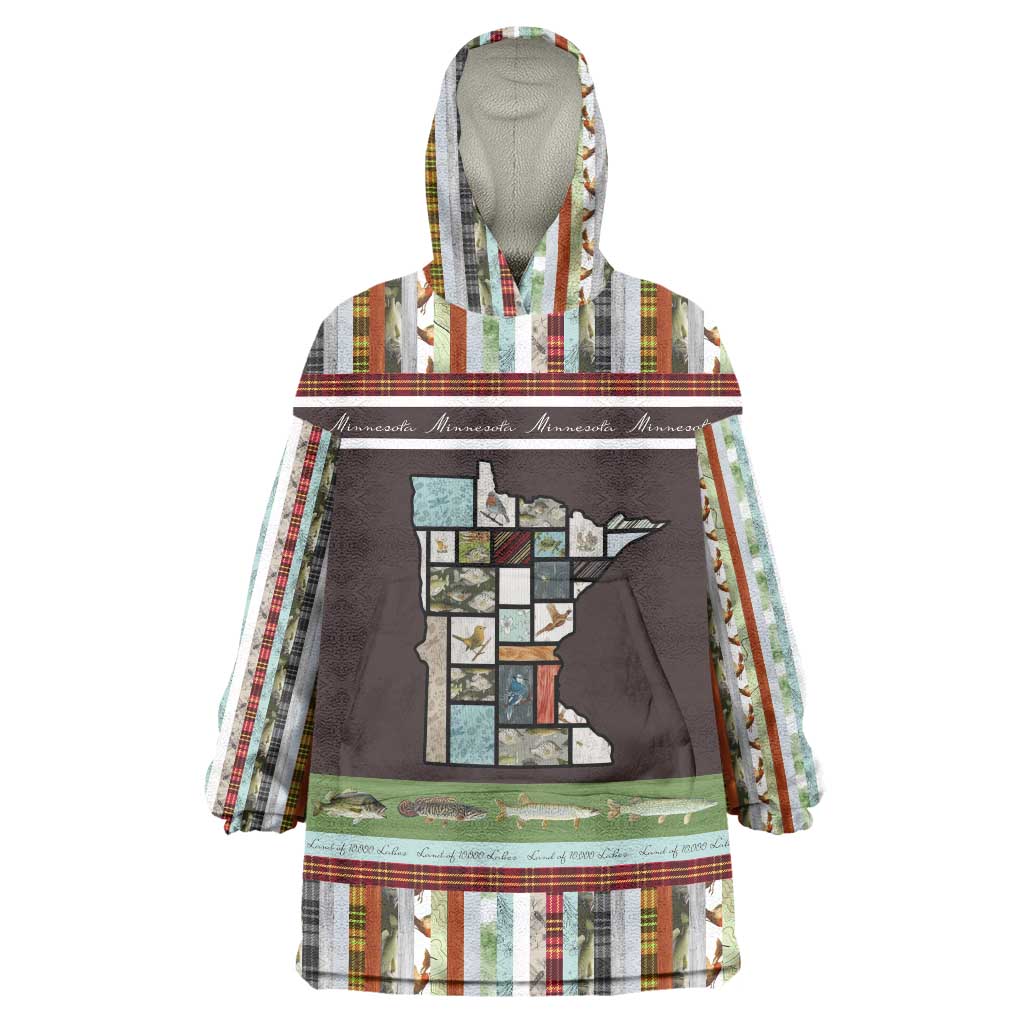 In The Deep Heart Of Minnesota Christmas Design Wearable Blanket Hoodie Xmas Holiday Patterns - Wonder Print Shop