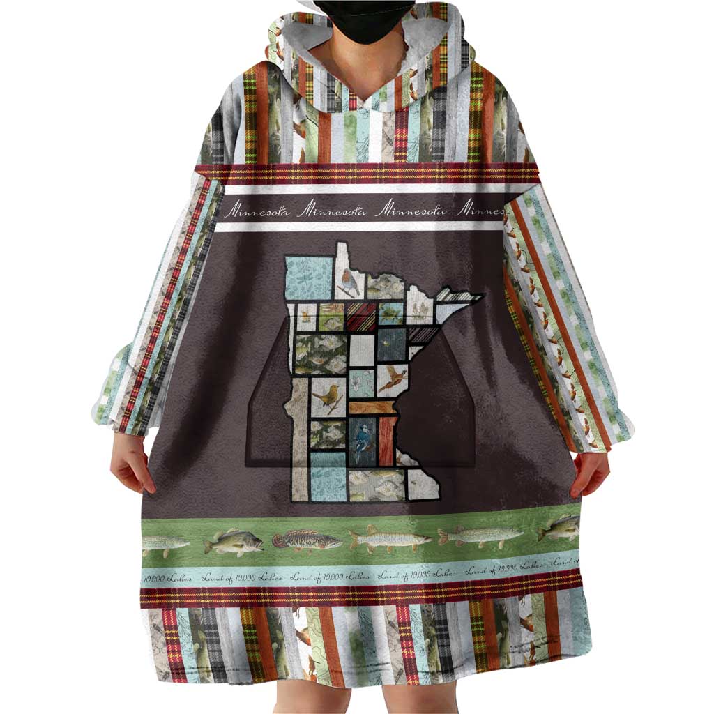 In The Deep Heart Of Minnesota Christmas Design Wearable Blanket Hoodie Xmas Holiday Patterns - Wonder Print Shop