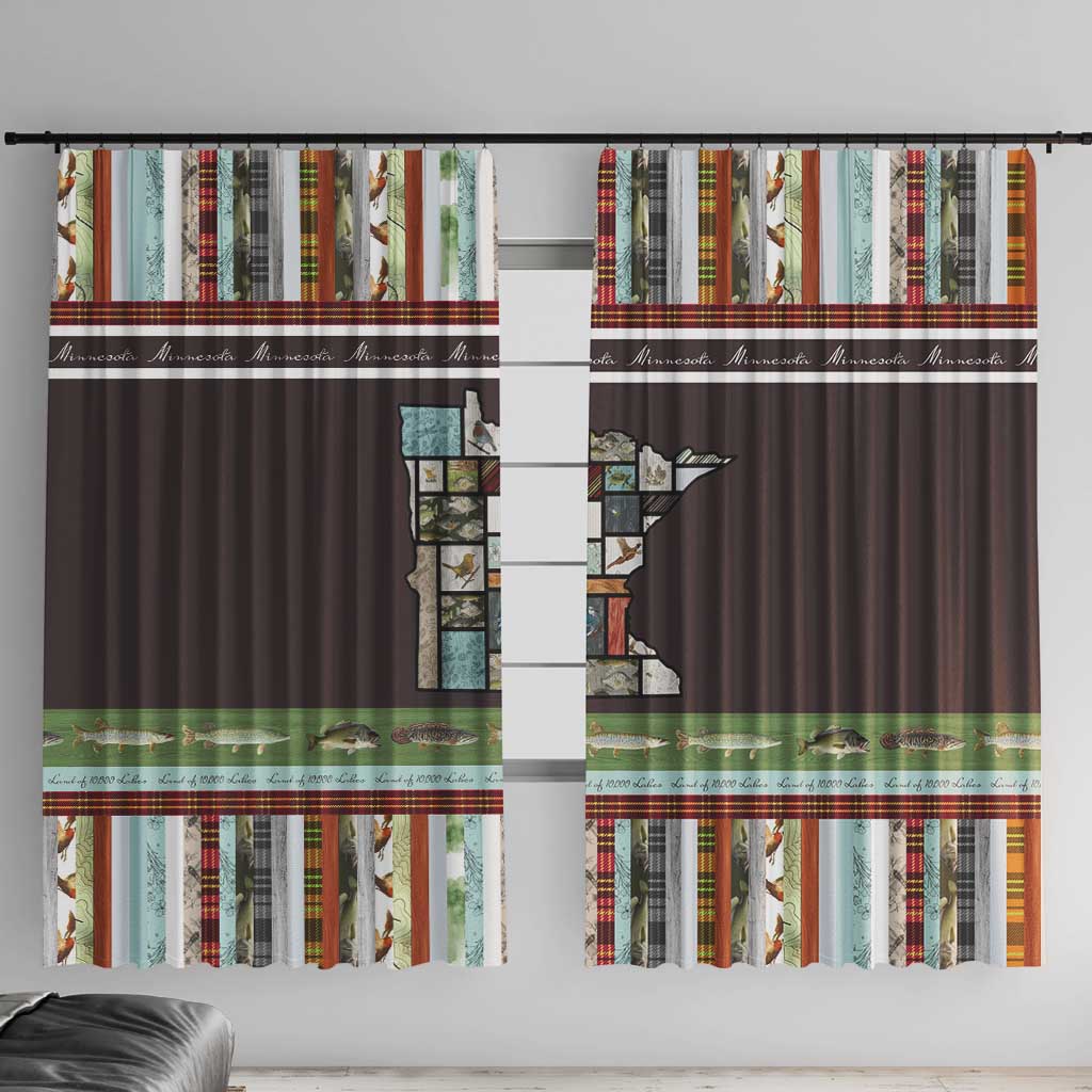 In The Deep Heart Of Minnesota Christmas Design Window Curtain Xmas Holiday Patterns - Wonder Print Shop