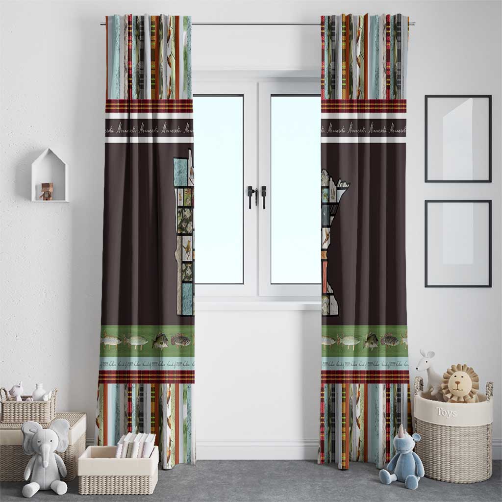 In The Deep Heart Of Minnesota Christmas Design Window Curtain Xmas Holiday Patterns - Wonder Print Shop