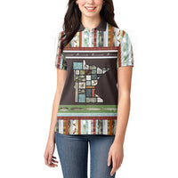 In The Deep Heart Of Minnesota Christmas Design Women Polo Shirt Xmas Holiday Patterns - Wonder Print Shop