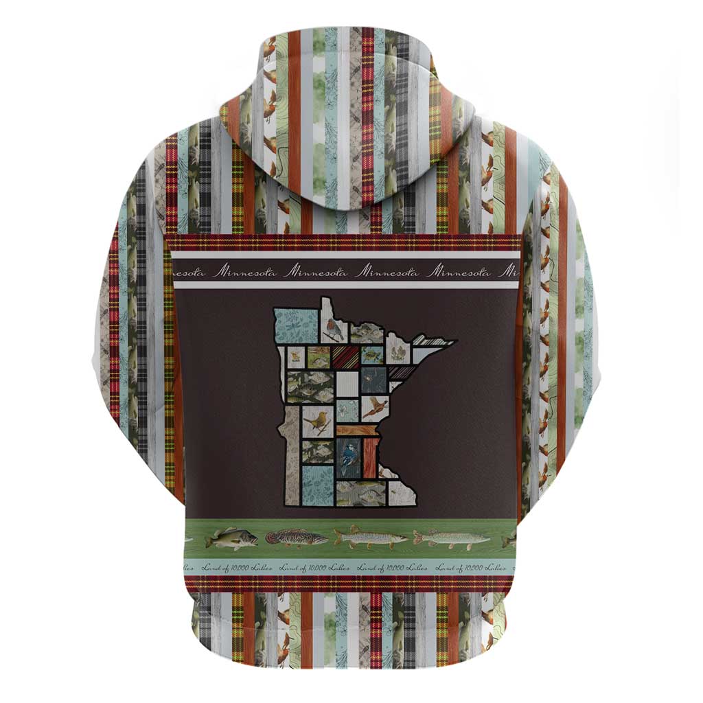 In The Deep Heart Of Minnesota Christmas Design Zip Hoodie Xmas Holiday Patterns - Wonder Print Shop