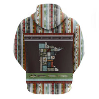 In The Deep Heart Of Minnesota Christmas Design Zip Hoodie Xmas Holiday Patterns - Wonder Print Shop
