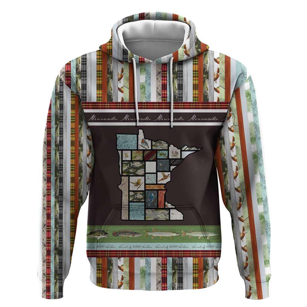 In The Deep Heart Of Minnesota Christmas Design Zip Hoodie Xmas Holiday Patterns - Wonder Print Shop
