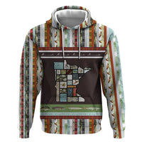In The Deep Heart Of Minnesota Christmas Design Zip Hoodie Xmas Holiday Patterns - Wonder Print Shop