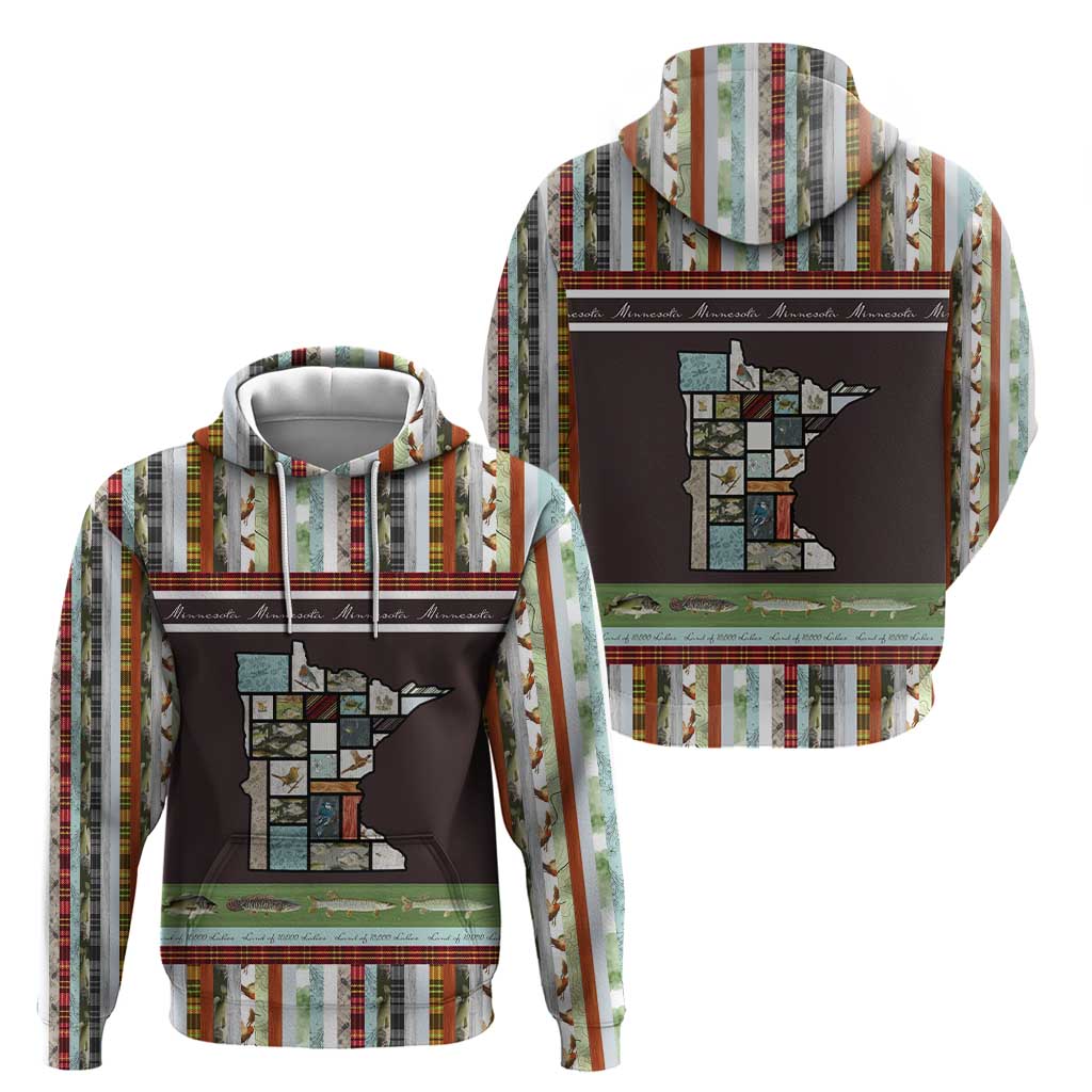 In The Deep Heart Of Minnesota Christmas Design Zip Hoodie Xmas Holiday Patterns - Wonder Print Shop