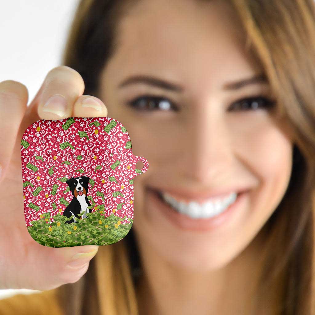 I Work Hard So That My Dog Can Have A Better Life Christmas Christmas AirPods Case Xmas Holiday Patterns - Wonder Print Shop