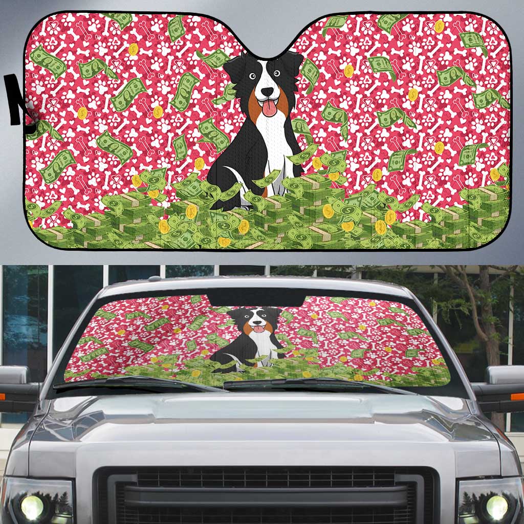 I Work Hard So That My Dog Can Have A Better Life Christmas Christmas Auto Sun Shade Xmas Holiday Patterns - Wonder Print Shop
