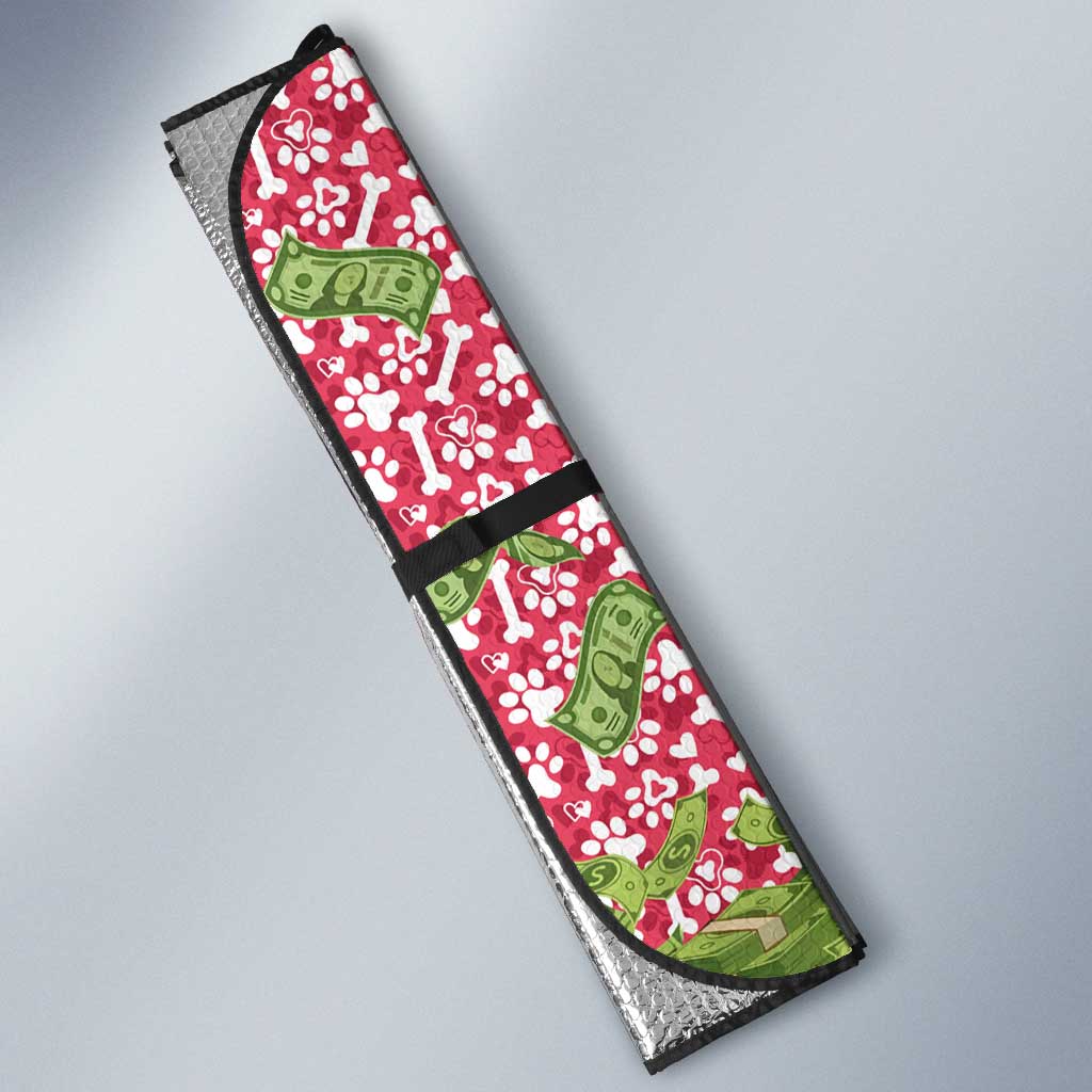 I Work Hard So That My Dog Can Have A Better Life Christmas Christmas Auto Sun Shade Xmas Holiday Patterns - Wonder Print Shop
