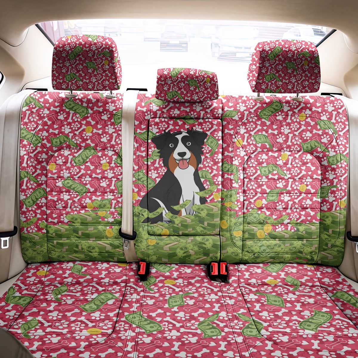I Work Hard So That My Dog Can Have A Better Life Christmas Christmas Back Car Seat Cover Xmas Holiday Patterns - Wonder Print Shop