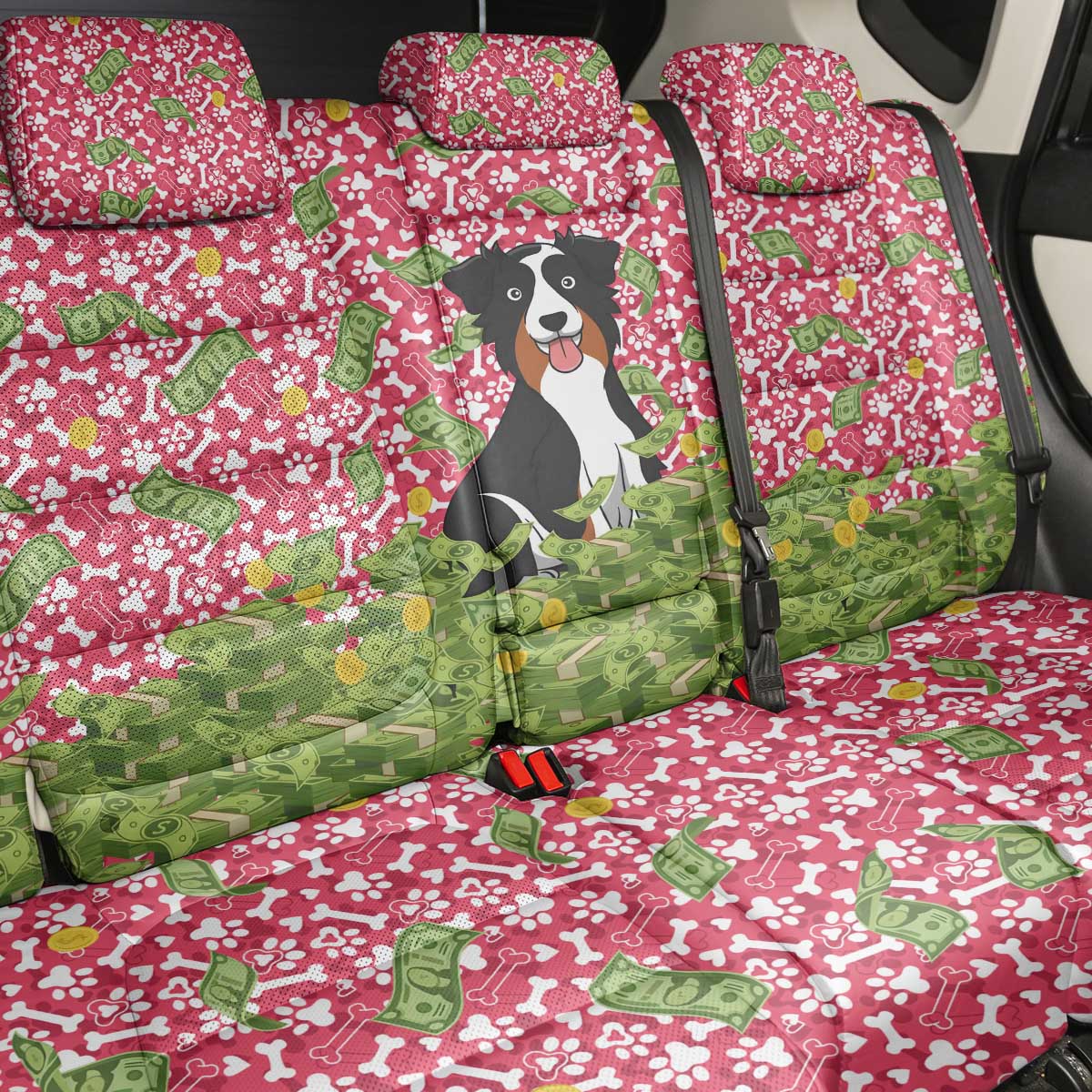 I Work Hard So That My Dog Can Have A Better Life Christmas Christmas Back Car Seat Cover Xmas Holiday Patterns - Wonder Print Shop