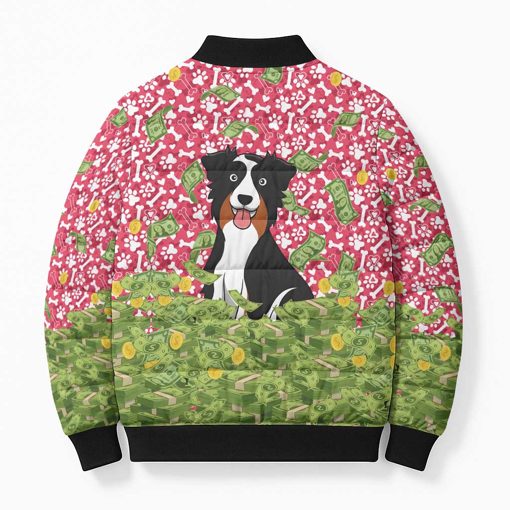I Work Hard So That My Dog Can Have A Better Life Christmas Christmas Bomber Puffer Jacket Xmas Holiday Patterns - Wonder Print Shop