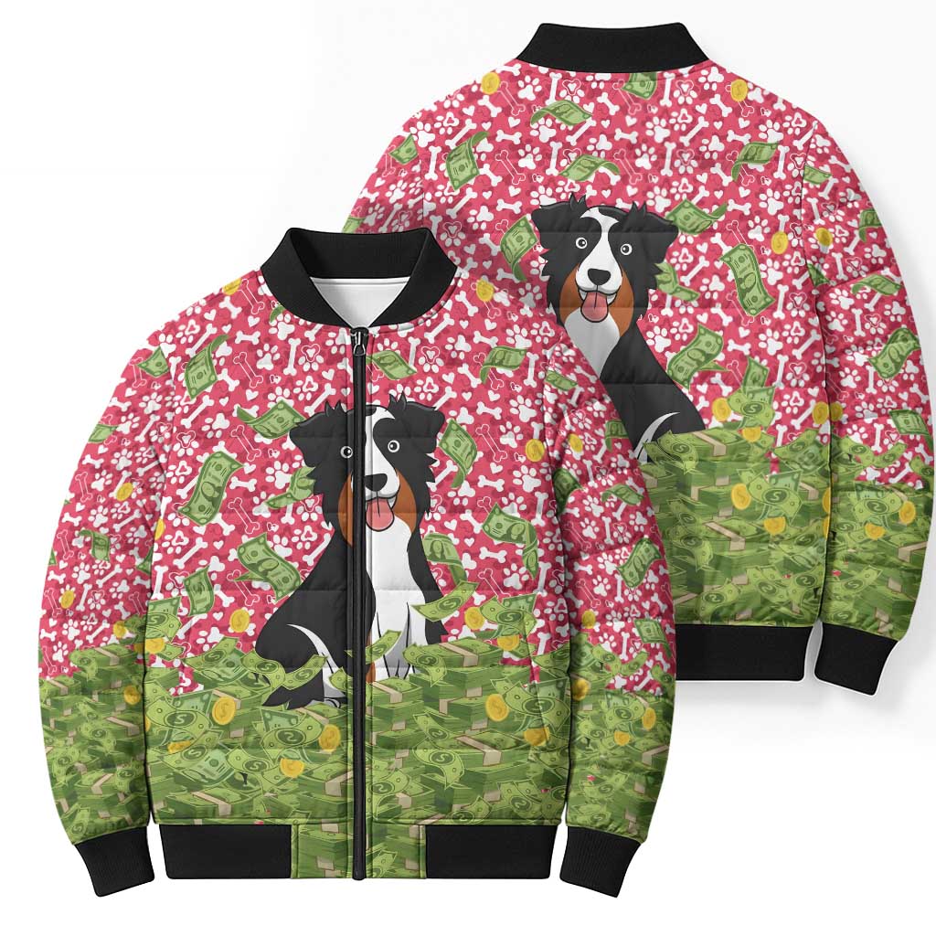 I Work Hard So That My Dog Can Have A Better Life Christmas Christmas Bomber Puffer Jacket Xmas Holiday Patterns - Wonder Print Shop