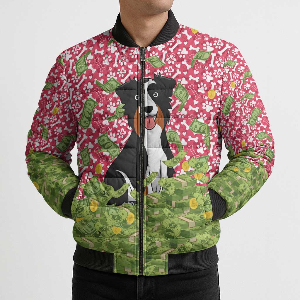 I Work Hard So That My Dog Can Have A Better Life Christmas Christmas Bomber Puffer Jacket Xmas Holiday Patterns - Wonder Print Shop