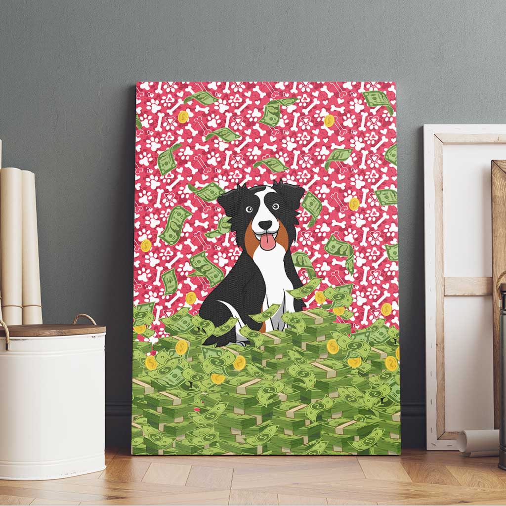 I Work Hard So That My Dog Can Have A Better Life Christmas Christmas Canvas Wall Art Xmas Holiday Patterns - Wonder Print Shop