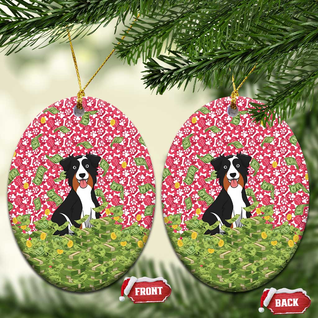 I Work Hard So That My Dog Can Have A Better Life Christmas Ceramic Ornament Xmas Holiday Patterns - Wonder Print Shop