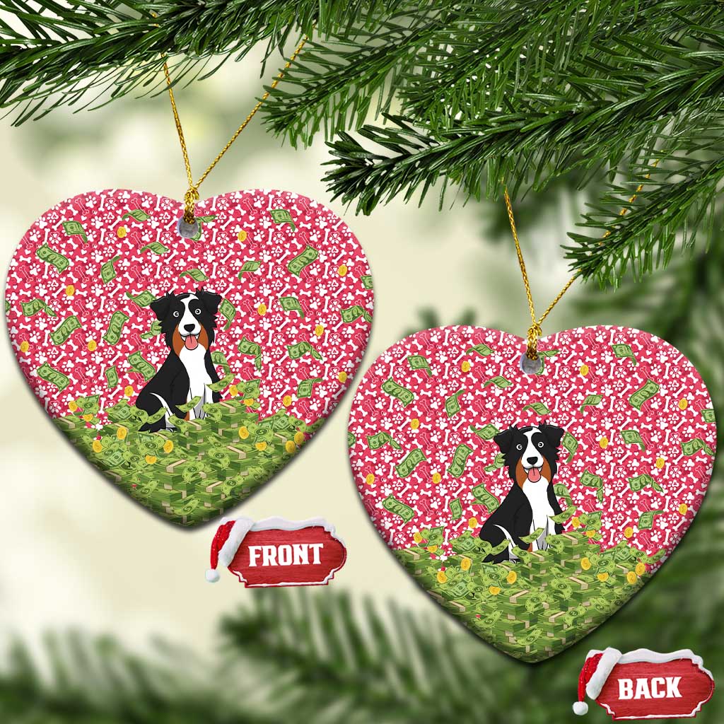 I Work Hard So That My Dog Can Have A Better Life Christmas Ceramic Ornament Xmas Holiday Patterns - Wonder Print Shop