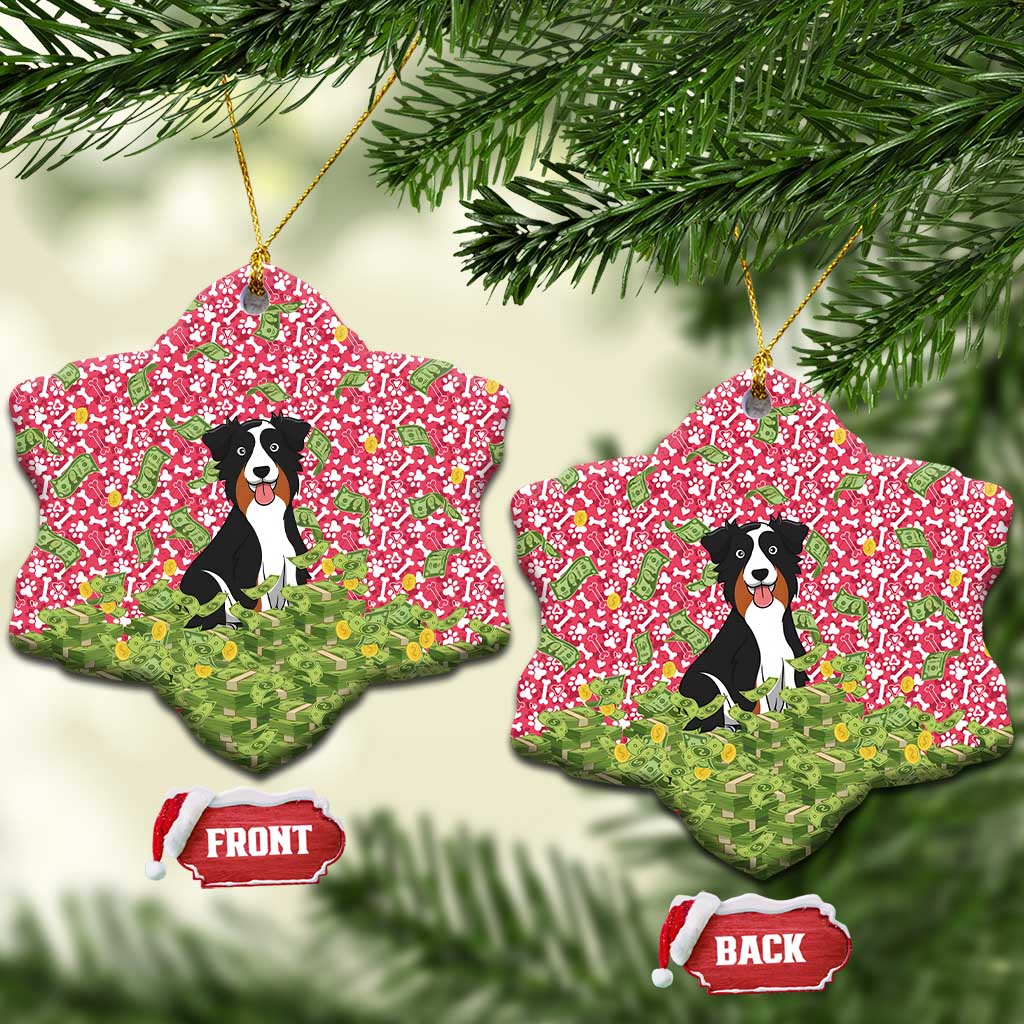 I Work Hard So That My Dog Can Have A Better Life Christmas Ceramic Ornament Xmas Holiday Patterns - Wonder Print Shop