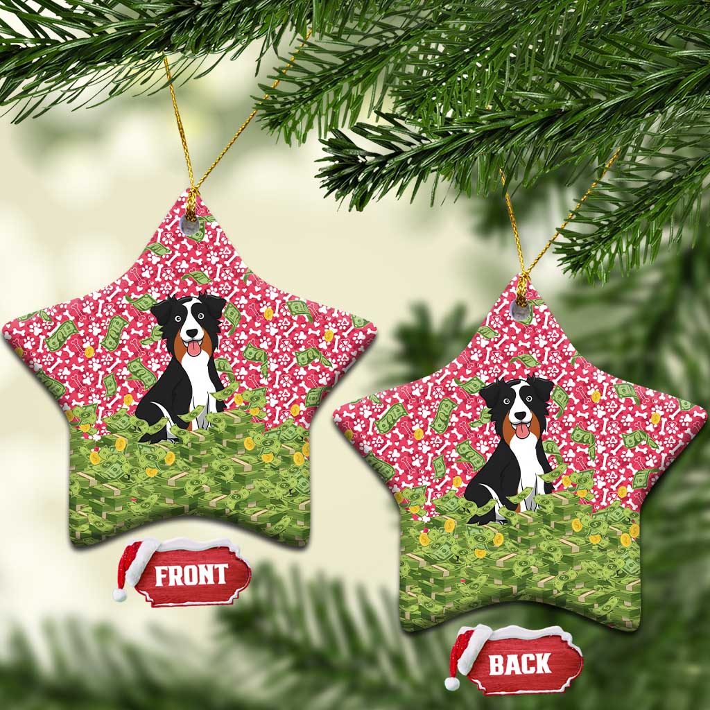 I Work Hard So That My Dog Can Have A Better Life Christmas Ceramic Ornament Xmas Holiday Patterns - Wonder Print Shop