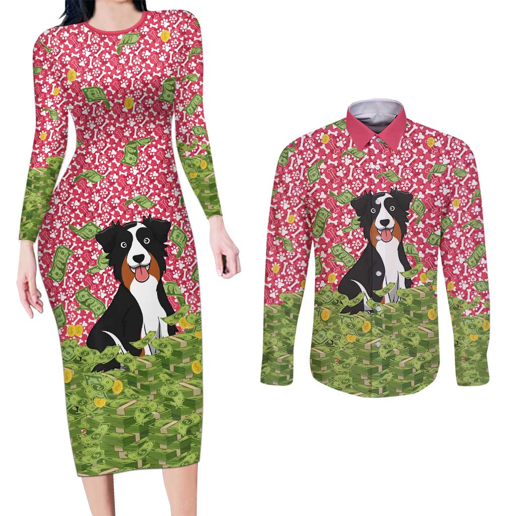 I Work Hard So That My Dog Can Have A Better Life Christmas Christmas Couples Matching Long Sleeve Bodycon Dress and Long Sleeve Button Shirt Xmas Holiday Patterns - Wonder Print Shop