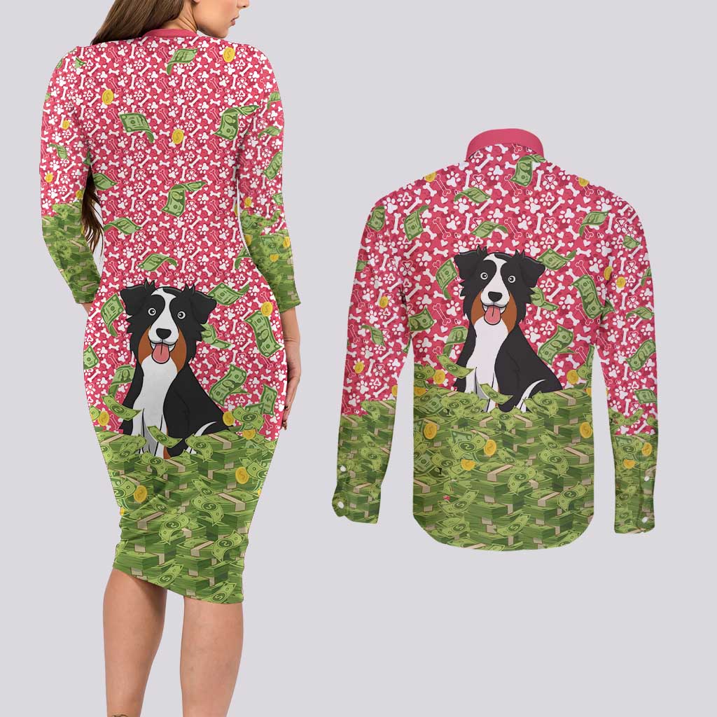 I Work Hard So That My Dog Can Have A Better Life Christmas Christmas Couples Matching Long Sleeve Bodycon Dress and Long Sleeve Button Shirt Xmas Holiday Patterns - Wonder Print Shop