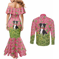 I Work Hard So That My Dog Can Have A Better Life Christmas Christmas Couples Matching Mermaid Dress and Long Sleeve Button Shirt Xmas Holiday Patterns - Wonder Print Shop