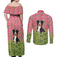 I Work Hard So That My Dog Can Have A Better Life Christmas Christmas Couples Matching Off Shoulder Maxi Dress and Long Sleeve Button Shirt Xmas Holiday Patterns - Wonder Print Shop