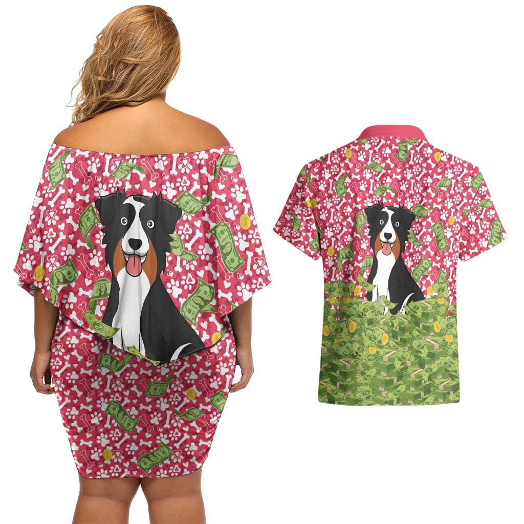 I Work Hard So That My Dog Can Have A Better Life Christmas Christmas Couples Matching Off Shoulder Short Dress and Hawaiian Shirt Xmas Holiday Patterns - Wonder Print Shop