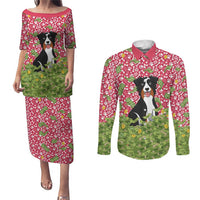 I Work Hard So That My Dog Can Have A Better Life Christmas Christmas Couples Matching Puletasi and Long Sleeve Button Shirt Xmas Holiday Patterns - Wonder Print Shop