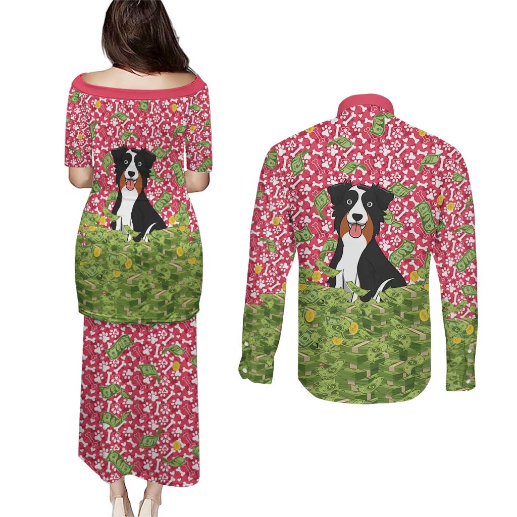 I Work Hard So That My Dog Can Have A Better Life Christmas Christmas Couples Matching Puletasi and Long Sleeve Button Shirt Xmas Holiday Patterns - Wonder Print Shop