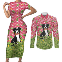 I Work Hard So That My Dog Can Have A Better Life Christmas Christmas Couples Matching Short Sleeve Bodycon Dress and Long Sleeve Button Shirt Xmas Holiday Patterns - Wonder Print Shop