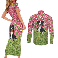 I Work Hard So That My Dog Can Have A Better Life Christmas Christmas Couples Matching Short Sleeve Bodycon Dress and Long Sleeve Button Shirt Xmas Holiday Patterns - Wonder Print Shop