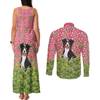 I Work Hard So That My Dog Can Have A Better Life Christmas Christmas Couples Matching Tank Maxi Dress and Long Sleeve Button Shirt Xmas Holiday Patterns - Wonder Print Shop
