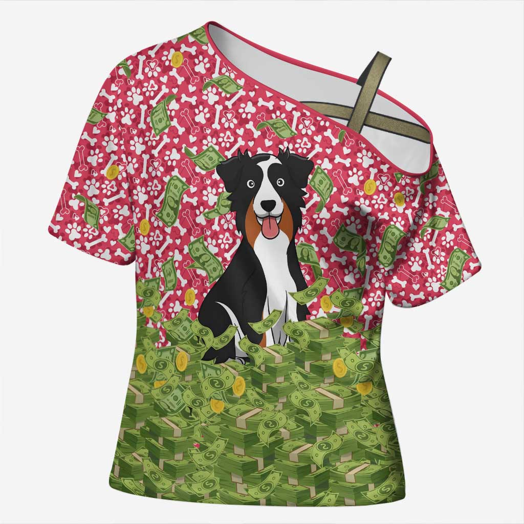 I Work Hard So That My Dog Can Have A Better Life Christmas Christmas Cross Shoulder Shirt Xmas Holiday Patterns - Wonder Print Shop