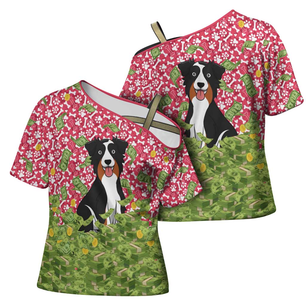 I Work Hard So That My Dog Can Have A Better Life Christmas Christmas Cross Shoulder Shirt Xmas Holiday Patterns - Wonder Print Shop