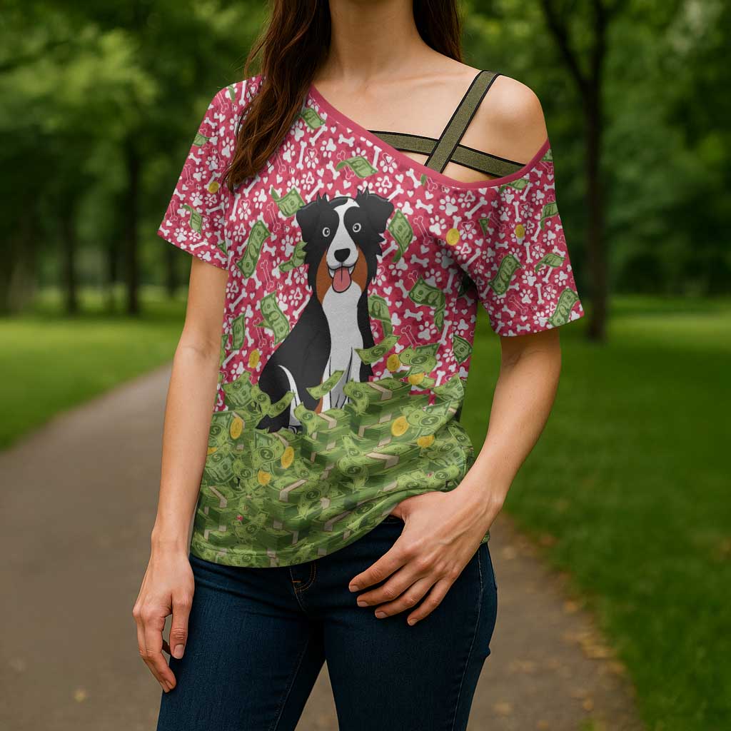 I Work Hard So That My Dog Can Have A Better Life Christmas Christmas Cross Shoulder Shirt Xmas Holiday Patterns - Wonder Print Shop