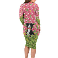 I Work Hard So That My Dog Can Have A Better Life Christmas Christmas Family Matching Long Sleeve Bodycon Dress and Hawaiian Shirt Xmas Holiday Patterns - Wonder Print Shop